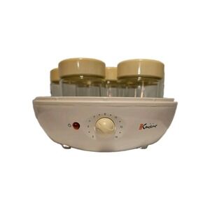 Euro Cuisine Yogurt Maker with Multiple Settings and Six Glass Jars **No Top**